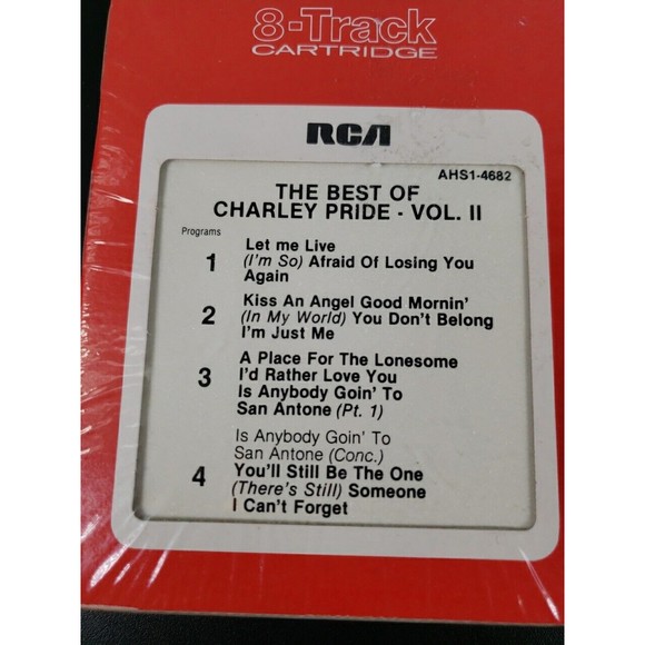 CHARLEY PRIDE The Best of Charlie Volume 2 8 Track Tape Cartridge BRAND NEW RARE - Picture 13 of 13